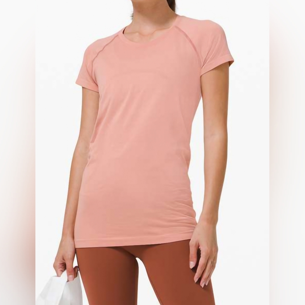 Lululemon Athletica Swiftly Tech 2.0 Tee- In Pink Pastel- Long Version!!